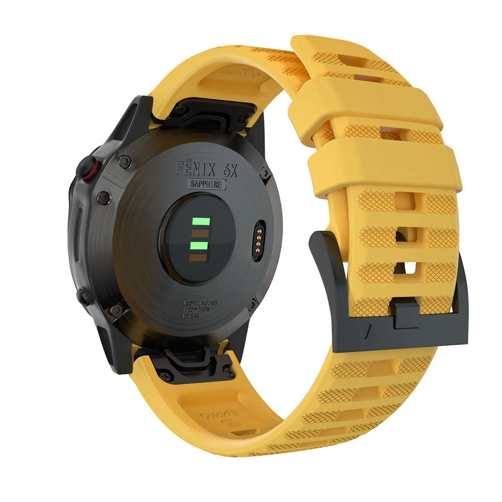 Quick-Fit Silicone Watch Strap – 22–26mm for Garmin Fenix & Epix