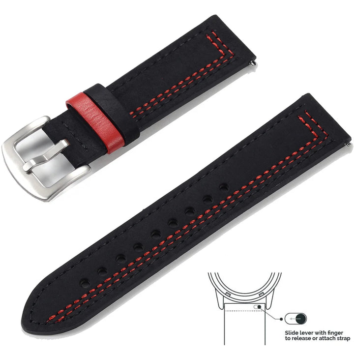 Universal Silicone Watch Strap 20mm/22mm for Samsung, Huawei & Amazfit