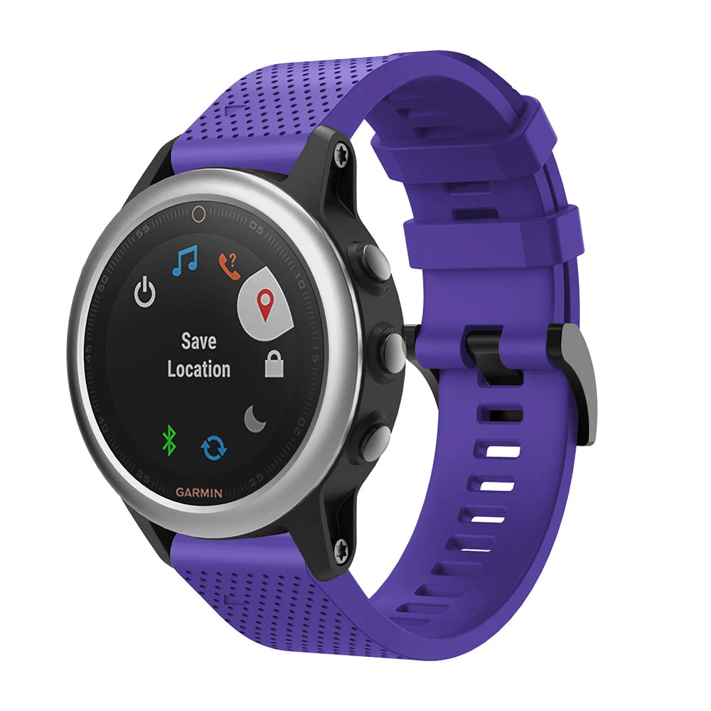 20mm Quick-Release Silicone Strap for Garmin Fenix 5S/6S/7S