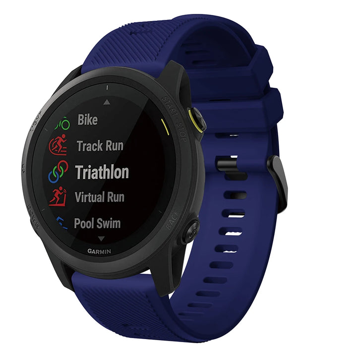 22mm Silicone Watch Strap for Garmin Forerunner 745