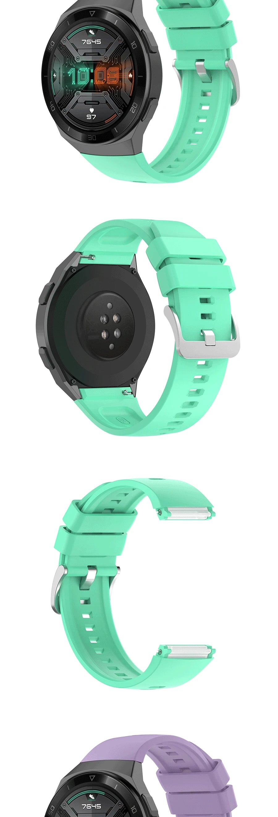 22mm Silicone Strap for HUAWEI Watch GT 2E