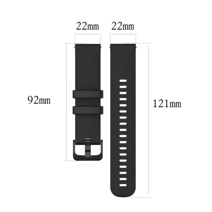 Silicone Watch Strap – 18–22mm for Garmin Vivoactive & Venu