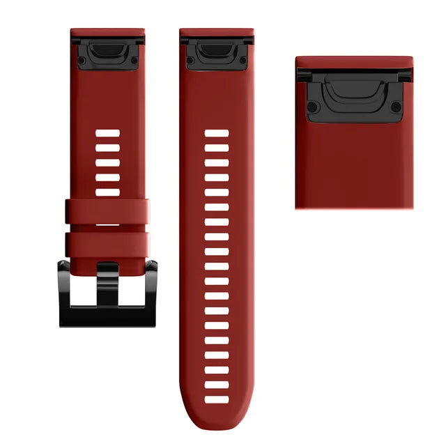 QuickFit Silicone Watch Strap 20/22/26mm for Garmin Fenix & Epix Gen2