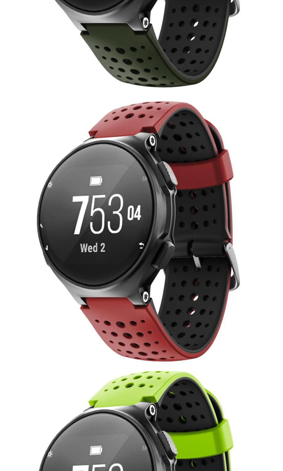 22mm Silicone Watch Strap for Garmin Forerunner 230/235/620/630/735XT