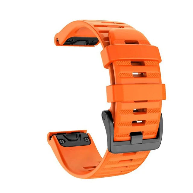 QuickFit Silicone Strap for Garmin Fenix, Epix & D2 Series (20-26mm)