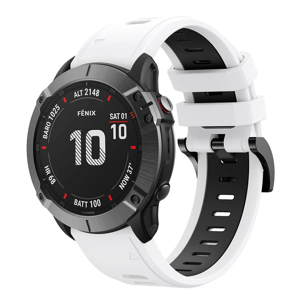 QuickFit Silicone Strap for Garmin Fenix Series (22-26mm)