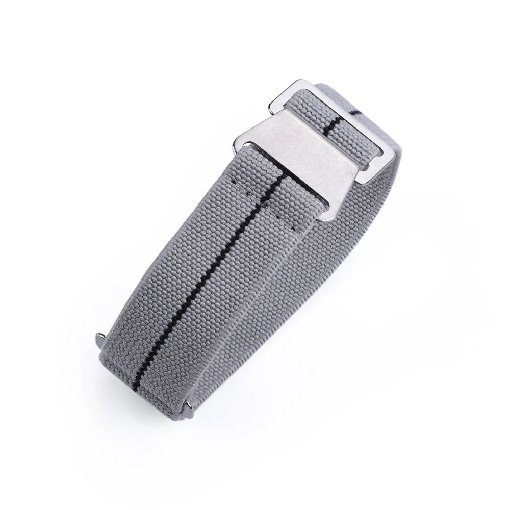 NATOBELT 60s French Troops Parachute Bag Elastic Strap 20mm 22mm Nylon Watchbands Man's Universal Smart Watch Fabric Wristband