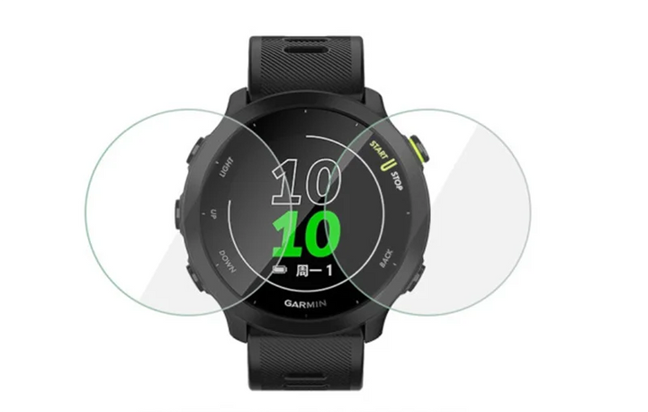 2pcs Tempered Glass Screen Protector for Garmin Forerunner 55