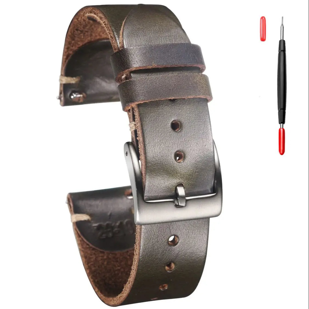 Genuine Horween CXL Leather Watch Strap 18–22mm Quick Release