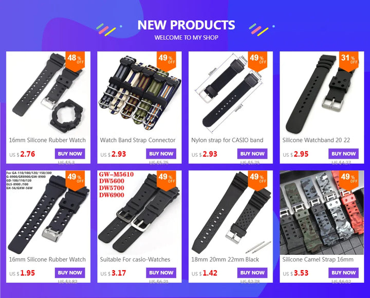 Watch Band Spring Bar & Connector Tool Kit – Nylon Strap Accessories for Casio