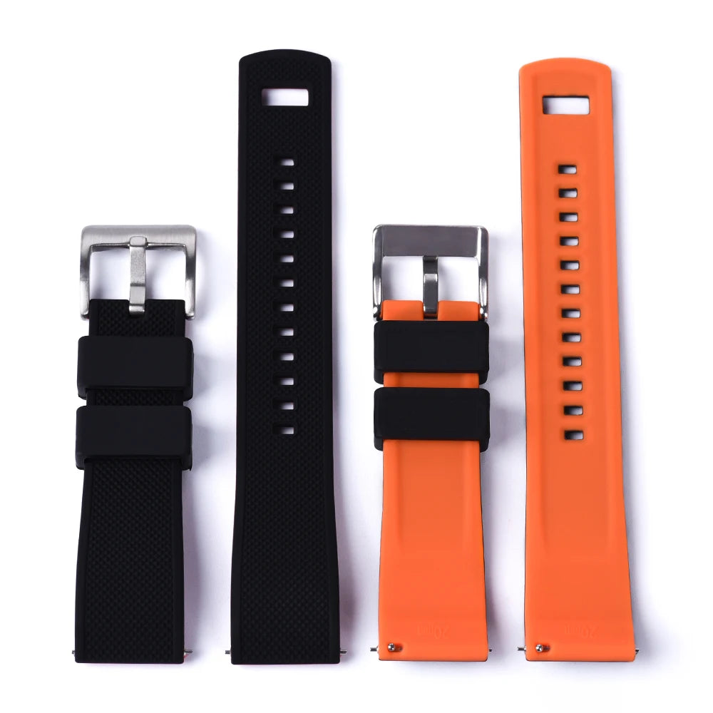 JUELONG Premium Silicone Watch Band 20mm Quick Release Rubber Strap Waterproof Men Women Replacement Watchband