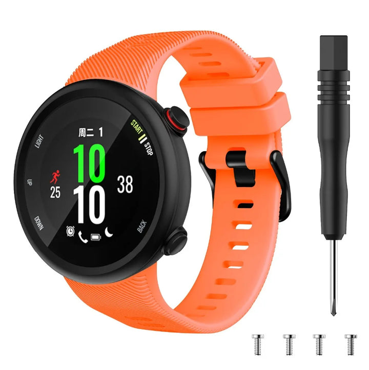 Silicone Watch Strap for Garmin Forerunner 45/45S & Swim 2