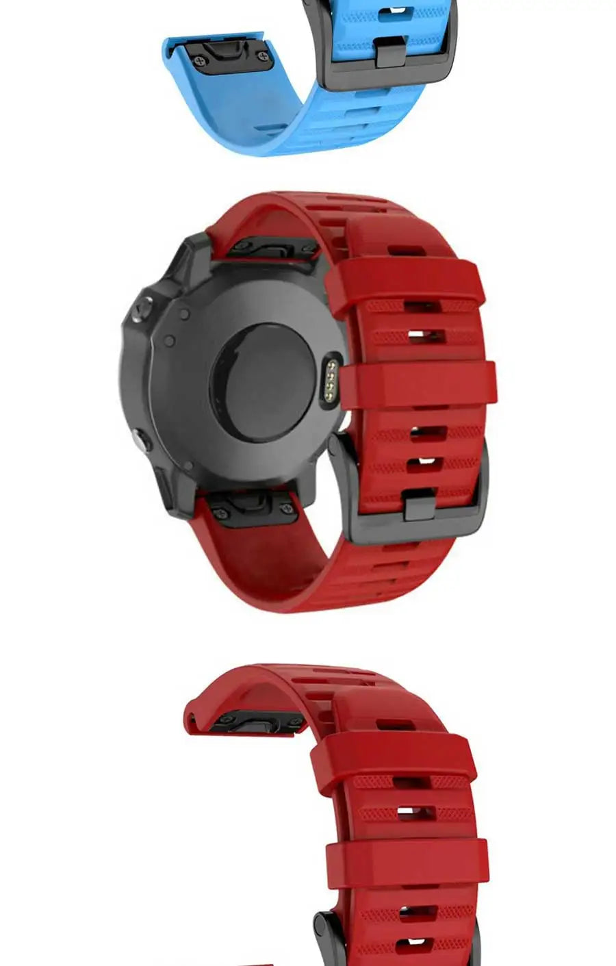 Silicone Watch Strap for Garmin Fenix & Epix Series – 20/22/26mm