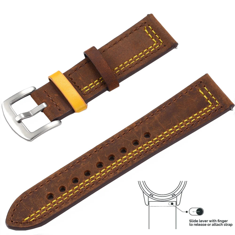 Universal Silicone Watch Strap 20mm/22mm for Samsung, Huawei & Amazfit