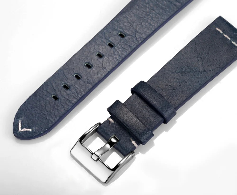 Hemsut Quick Release Leather Watch Bands Saddle Calf Handmade Vintage Leather Watch Strap 18mm 20mm 22mm