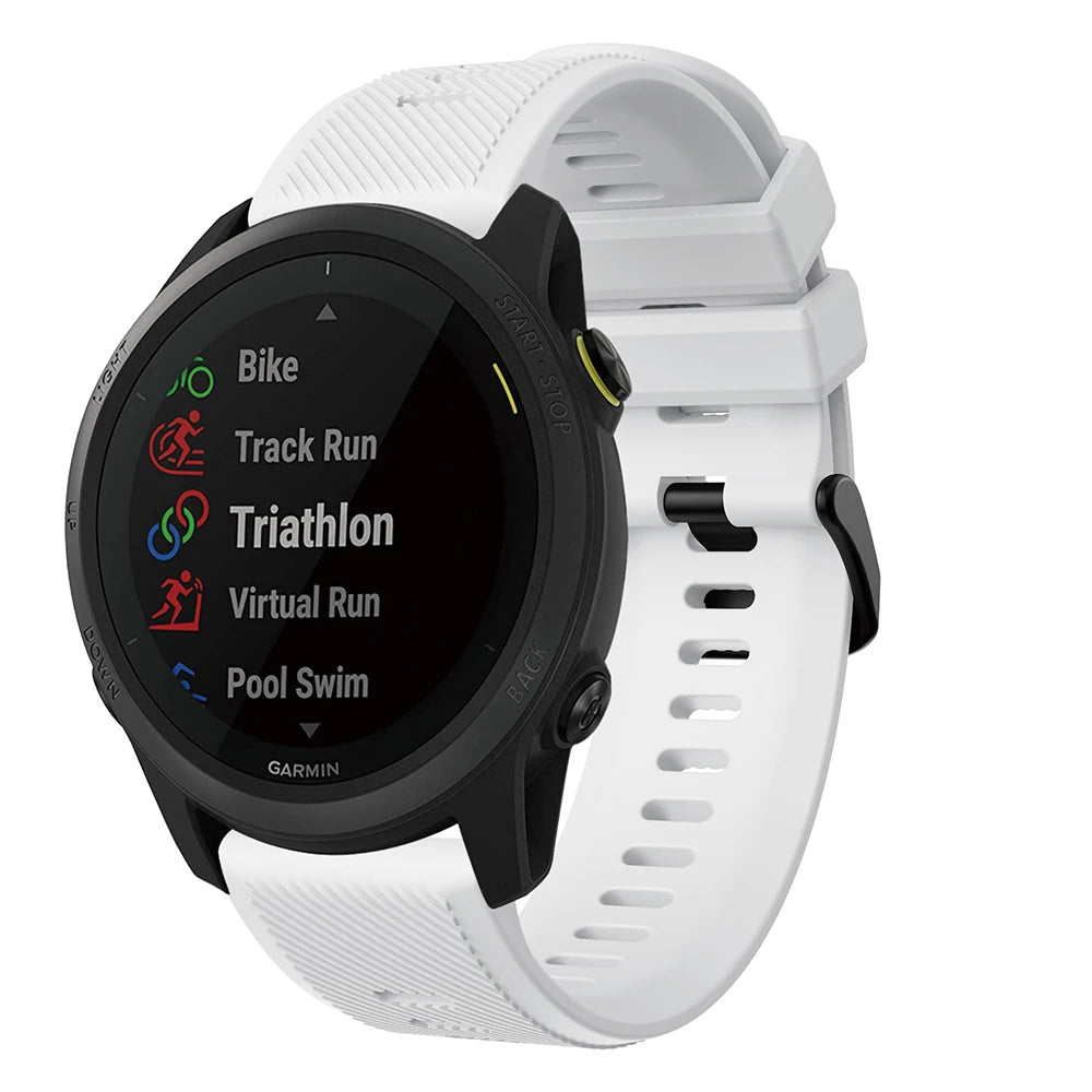 22mm Silicone Watch Strap for Garmin Forerunner 745