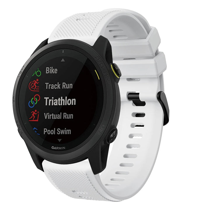 22mm Silicone Watch Strap for Garmin Forerunner 745