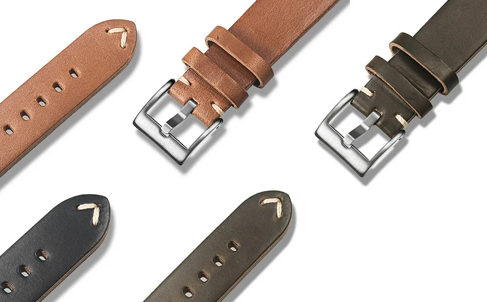 Hemsut Horween Chromexcel Leather Watch Strap – Quick Release, Handmade