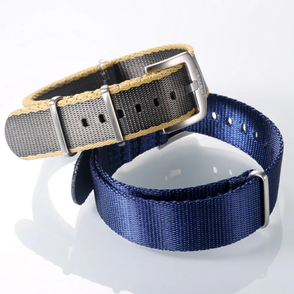 One-Piece Nylon Military Watch Band (18-22mm)