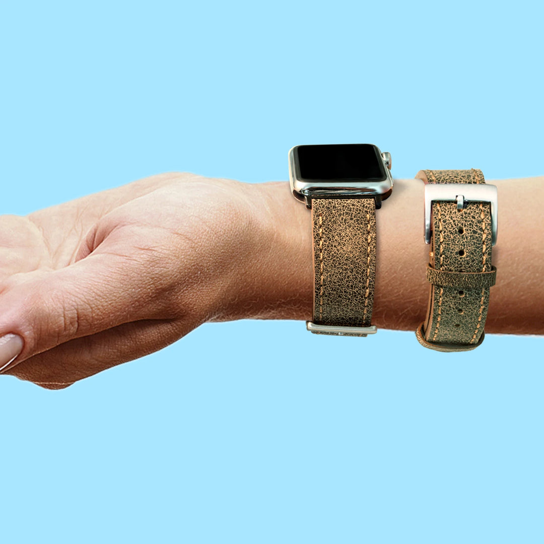 Hemsut Quick Release Leather Watch Bands Italian Mastrotto Brown Leather Watches Straps 18mm 20mm 22mm