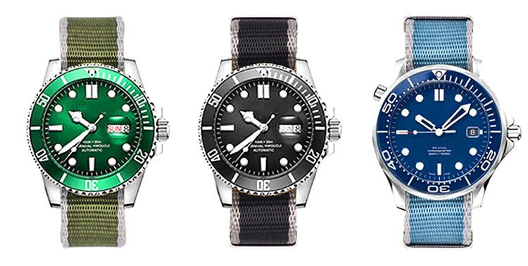 NATOBELT High Quality Army Sports Nylon Seatbelts Sailcloth Strap 20mm 22mm Fabric Nylon Watchbands For 007 Bond