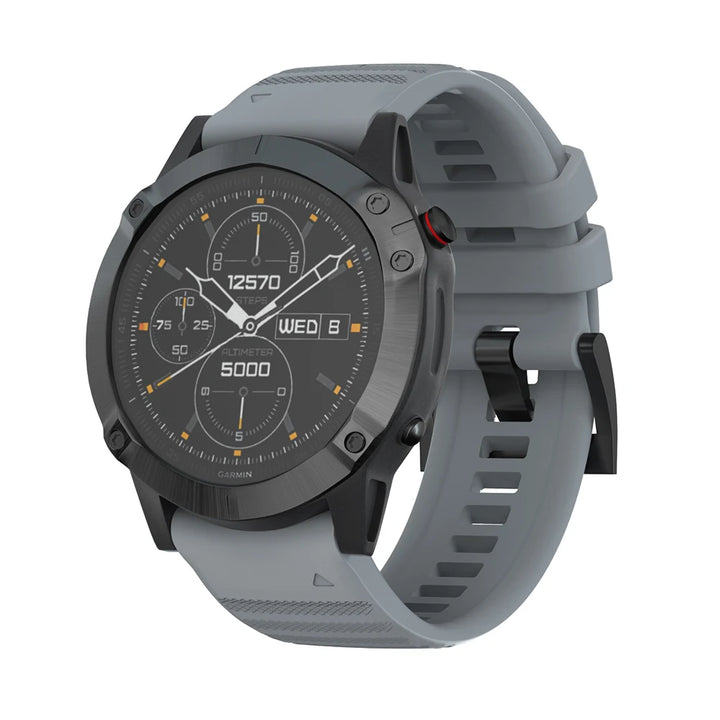Quick-Fit Silicone Watch Strap – 22–26mm for Garmin Fenix & Epix