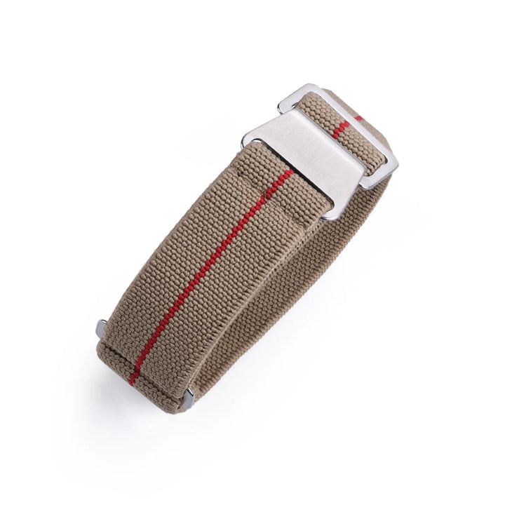 NATOBELT 60s French Troops Parachute Bag Elastic Strap 20mm 22mm Nylon Watchbands Man's Universal Smart Watch Fabric Wristband