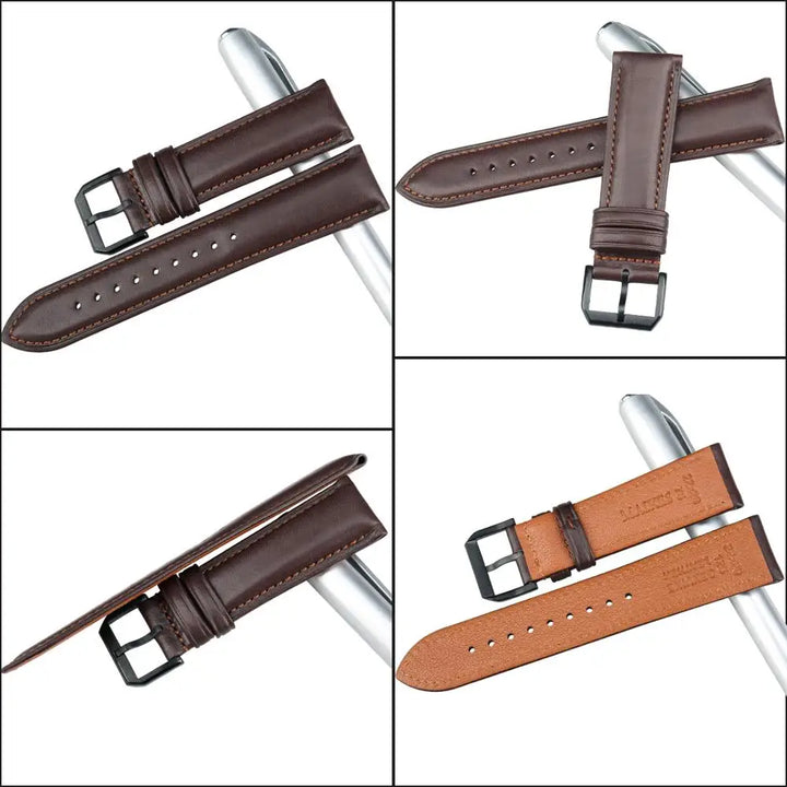 MAIKES luxury Genuine Leather Watch Strap 20mm 22mm Watch Accessories Bands For MIDO TISSOT SEIKO Watch Bracelet