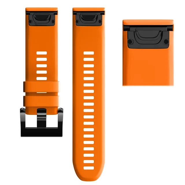 Quick-Release Silicone Sport Strap for Garmin Fenix & Forerunner