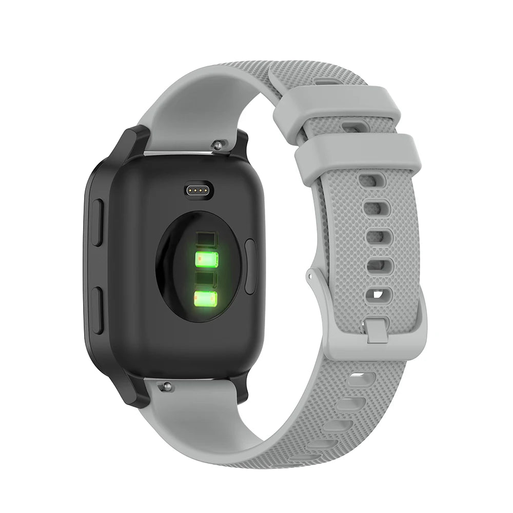 20mm Silicone Strap for Garmin Venu SQ/Venu 2 Plus & Amazfit Bip S/U