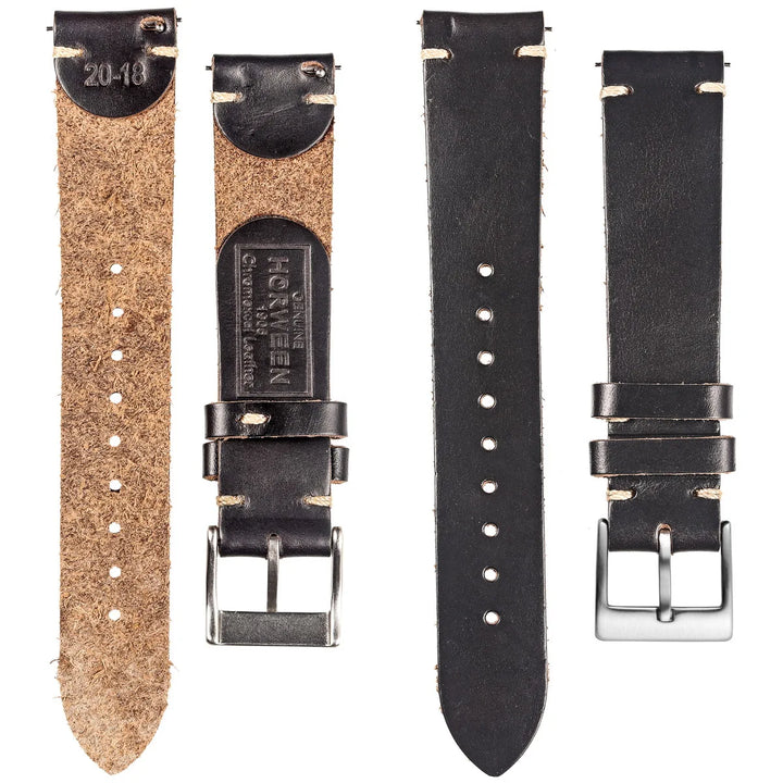 Genuine Horween CXL Leather Watch Strap 18–22mm Quick Release