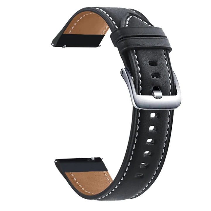 20mm 22mm Leather Strap For Samsung Galaxy Watch 3 Gear S3 Replacement Watch Band For Huawei Watch GT4 GT3 GT2
