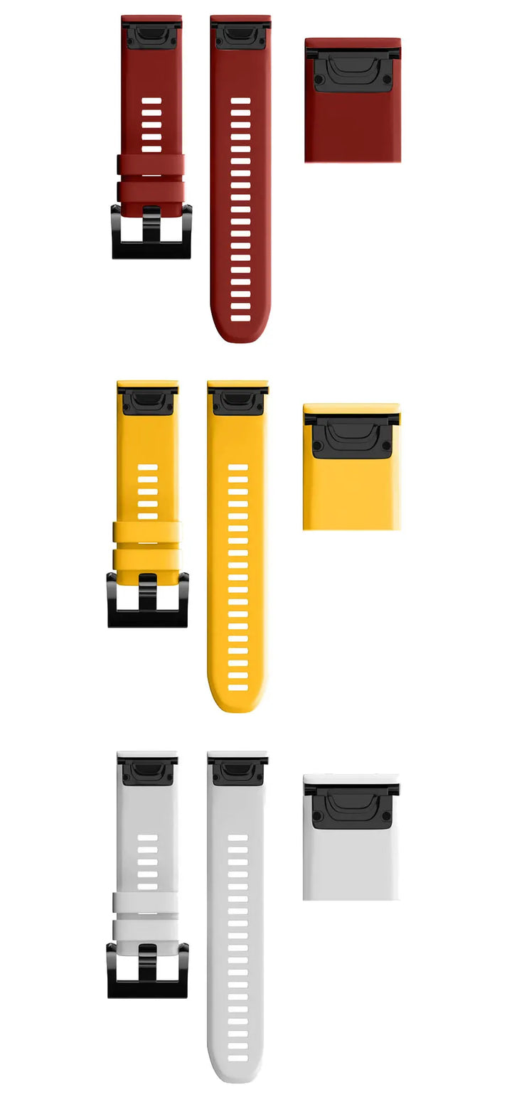 Quick-Release Silicone Sport Strap for Garmin Fenix & Forerunner
