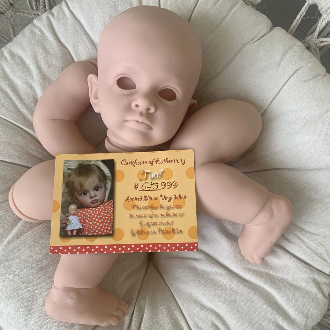 23" Tutti DIY Reborn Doll Kit with COA