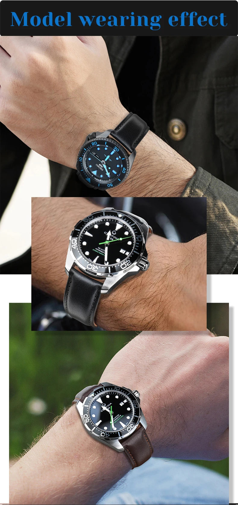 MAIKES luxury Genuine Leather Watch Band Soft Cowhide Leather Strap Bracelet For MIDO TISSOT Casio Watchbands