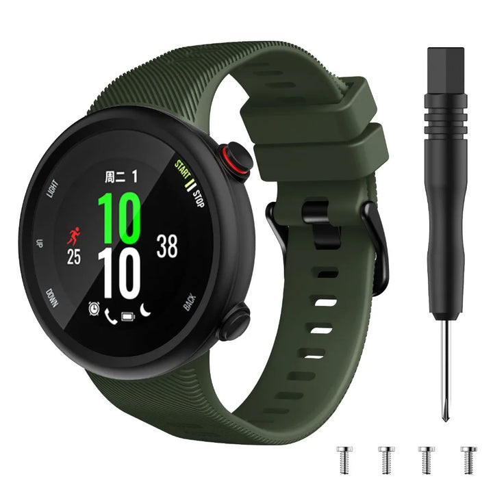 Silicone Watch Strap for Garmin Forerunner 45/45S & Swim 2