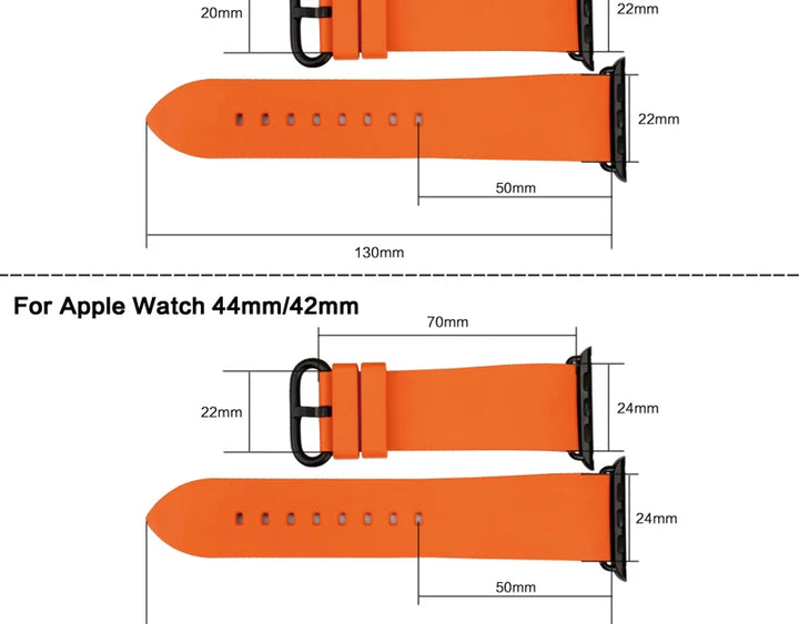 For Apple Watch Band 45mm 41mm 44mm 40mm 42mm 38mm Series 7 6 SE 5 4 3 Watchband Bracelet Sport Rubber iWatch Strap