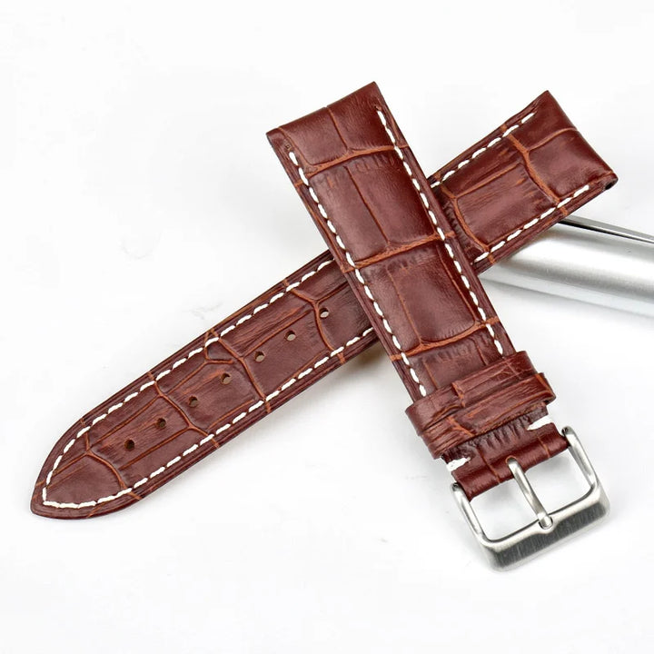 MAIKES Good Quality Genuine Leather Watchband 19mm 20mm 22mm Browm Watch strap Bracelet Watch Accessories For TISSOT Watch band