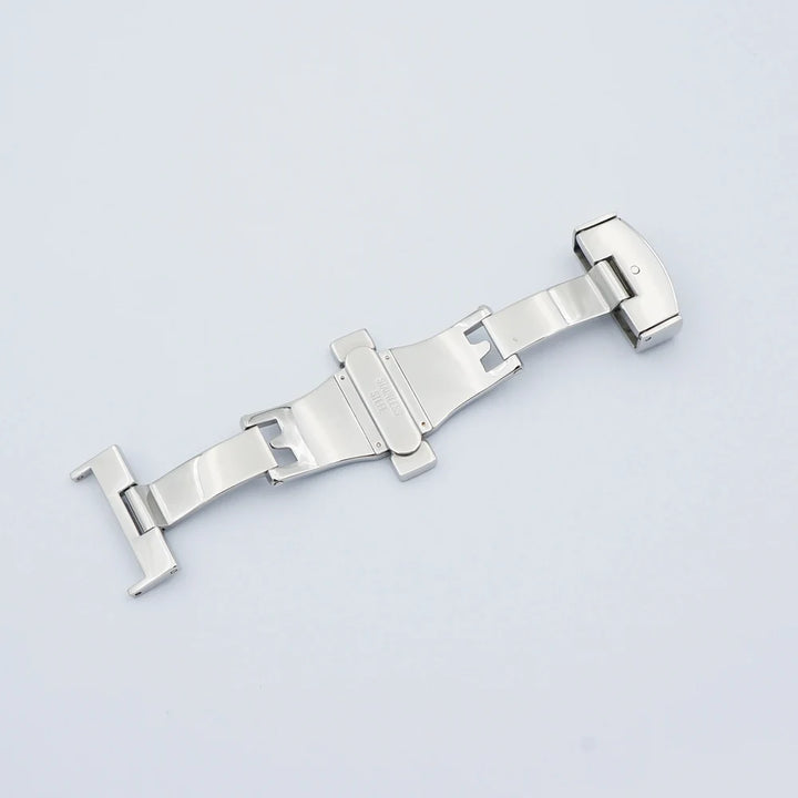 MAIKES Stainless Steel Butterfly Deployment Watch Clasp – 16/18/20mm, Double Push-Button