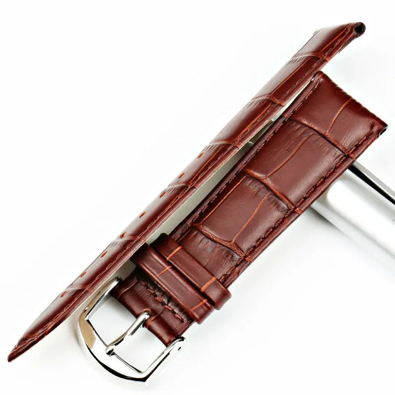 MAIKES New Watch Accessories Watch Bracelet Belt Soft Genuine Leather Watch Band  Watch Strap 16 18 20 22 24 mm Watchbands