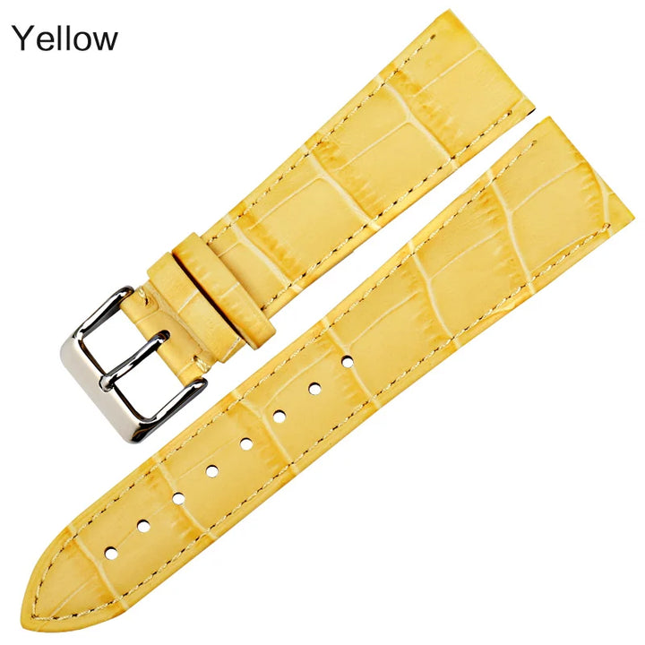 MAIKES Yellow/Gold Watch Band – 12–22mm for Casio