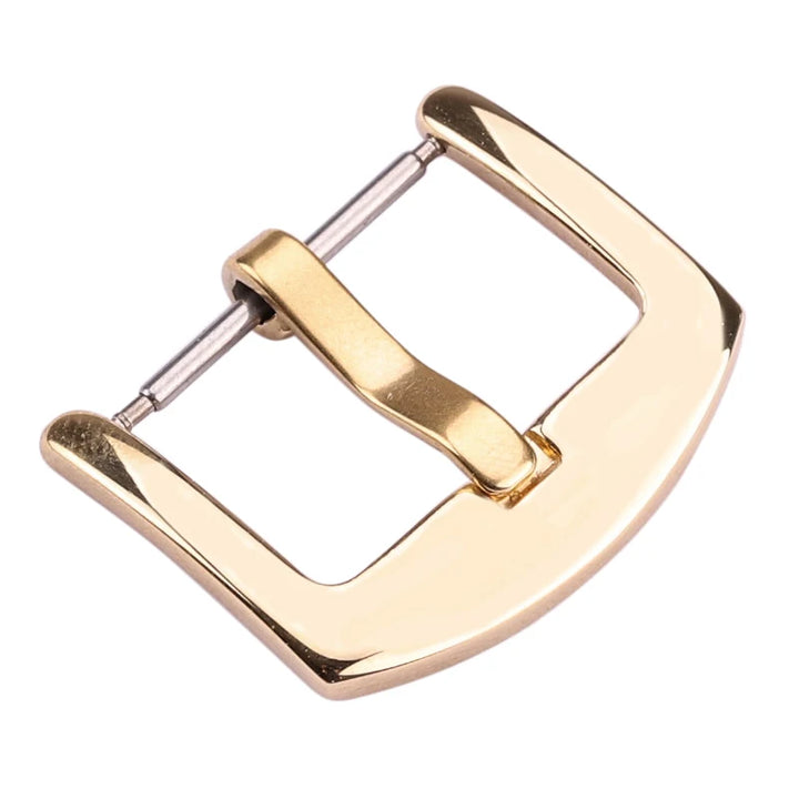 316L Stainless Steel Watch Band Buckle 18–24mm Black Brushed