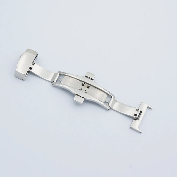MAIKES Stainless Steel Butterfly Deployment Watch Clasp – 16/18/20mm, Double Push-Button