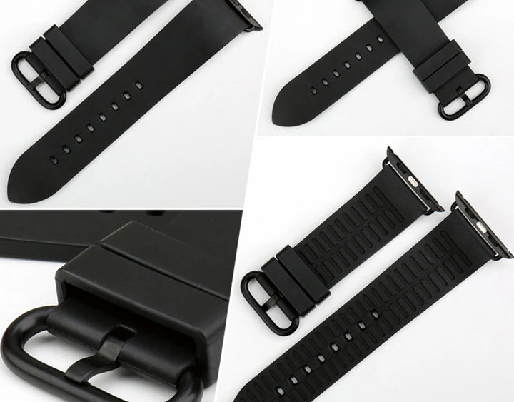 For Apple Watch Band 45mm 41mm 44mm 40mm 42mm 38mm Series 7 6 SE 5 4 3 Watchband Bracelet Sport Rubber iWatch Strap