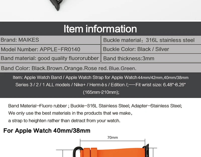 For Apple Watch Band 45mm 41mm 44mm 40mm 42mm 38mm Series 7 6 SE 5 4 3 Watchband Bracelet Sport Rubber iWatch Strap