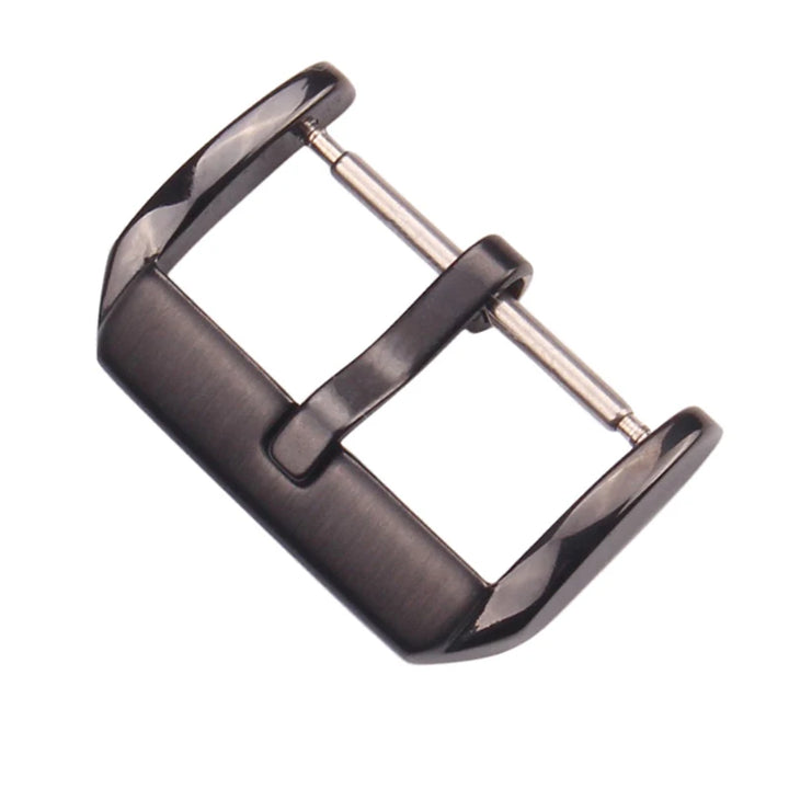 20pcs Stainless Steel Watch Buckles 16–22mm Silver/Gold/Black