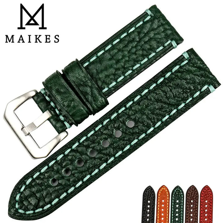 Brown Italian Cow Leather Watch Strap 20–26mm for Fossil – MAIKES