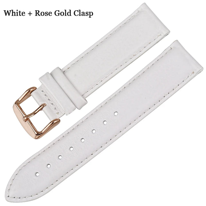 MAIKES Watch Accessories Genuine Leather Watch Strap 16mm 17mm 18mm 19mm 20mm Watchband For DW Daniel Wellington Watch Band