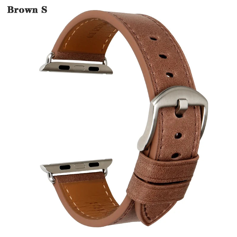 Top Quality Leather Strap For Apple Watch Band 45mm 41mm 44mm 40mm 42mm 38mm Series 7 6 SE 5 4 3 iWatch Watchband