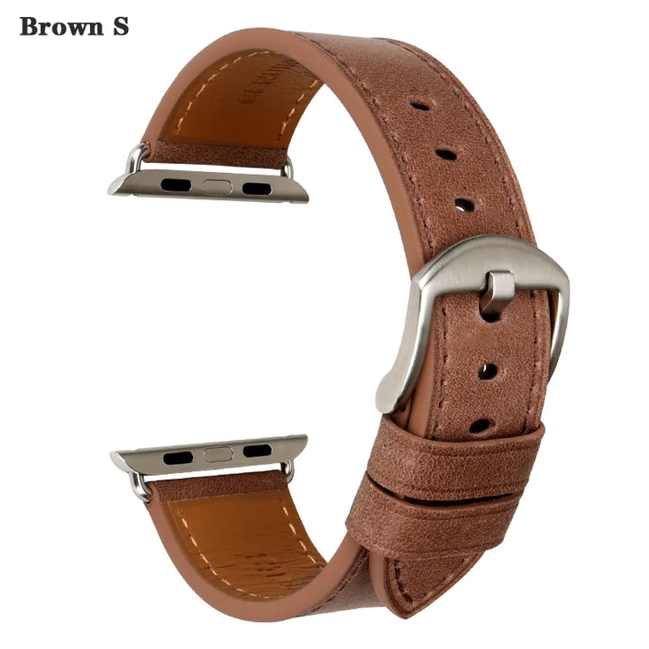 Top Quality Leather Strap For Apple Watch Band 45mm 41mm 44mm 40mm 42mm 38mm Series 7 6 SE 5 4 3 iWatch Watchband
